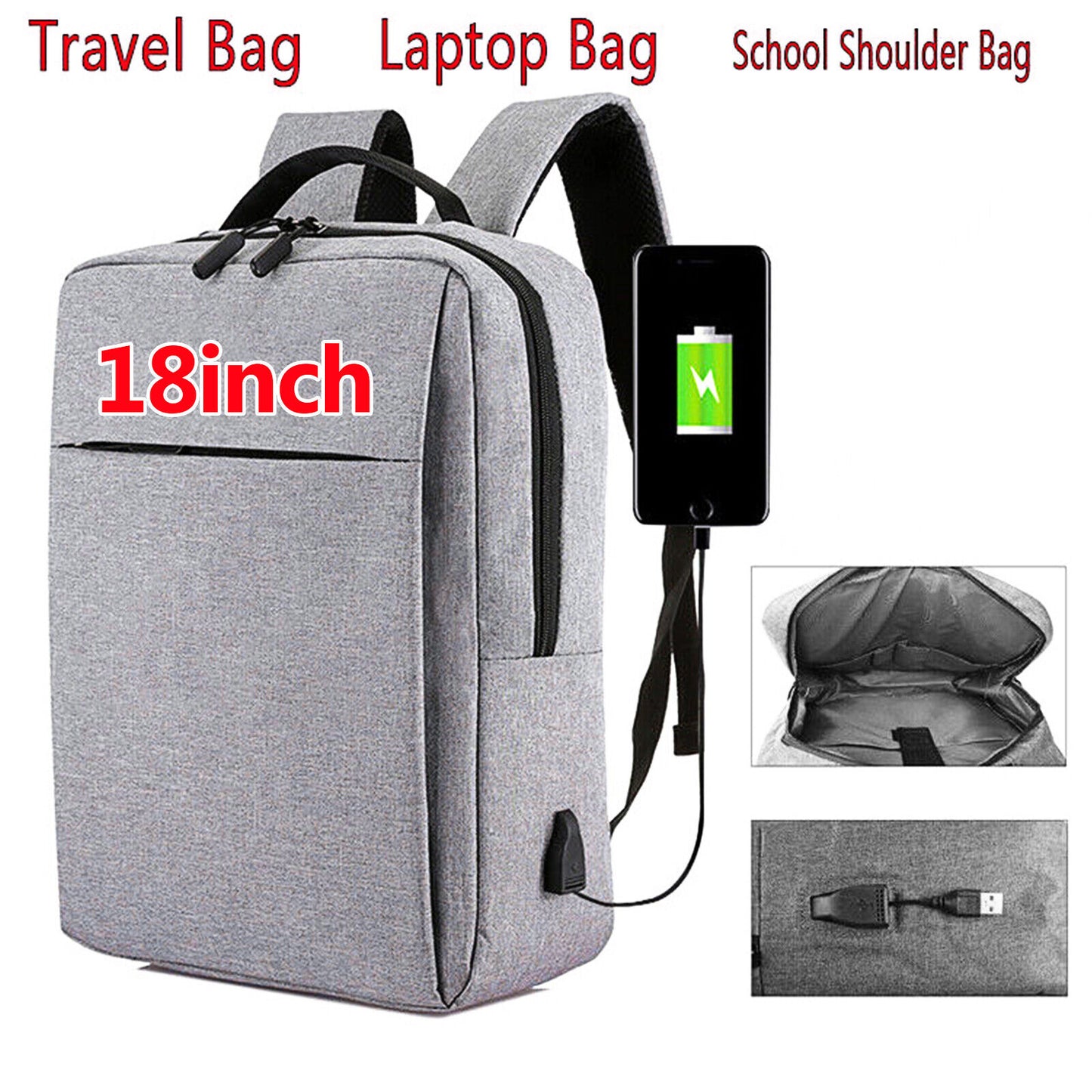 Bolso para laptop con USB