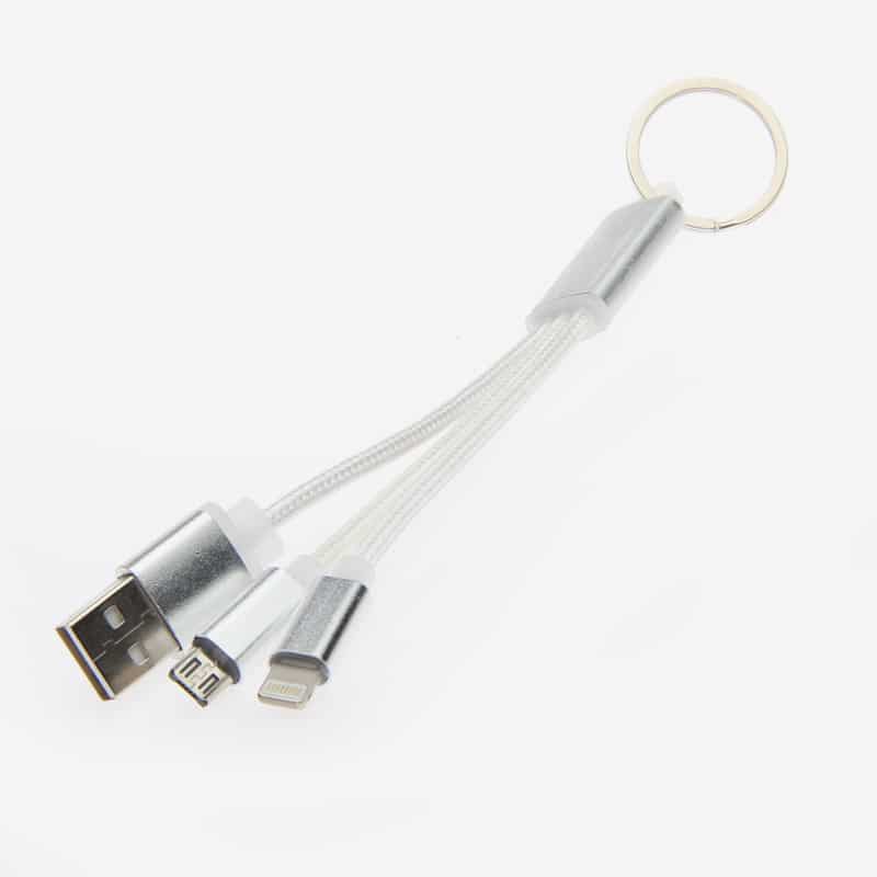Llavero cargador 3 en 1