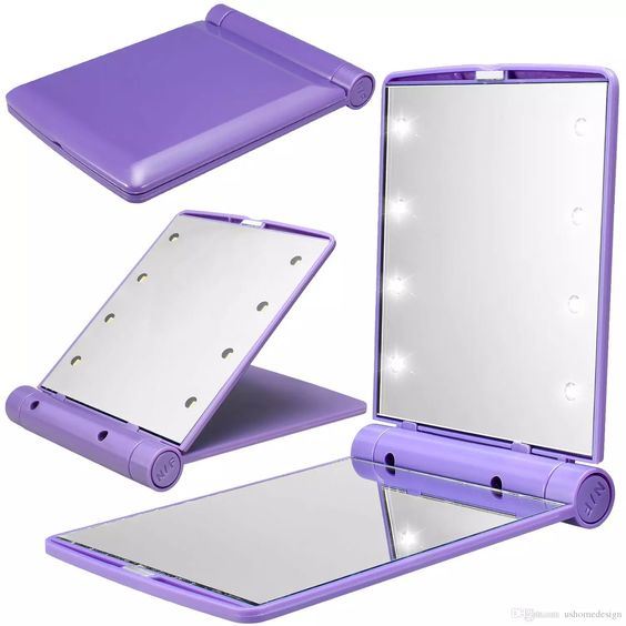 Espejo para maquillaje 8 leds