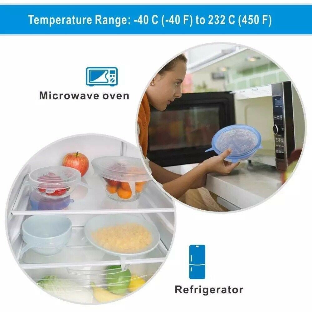 Tapas de silicone reutilizables