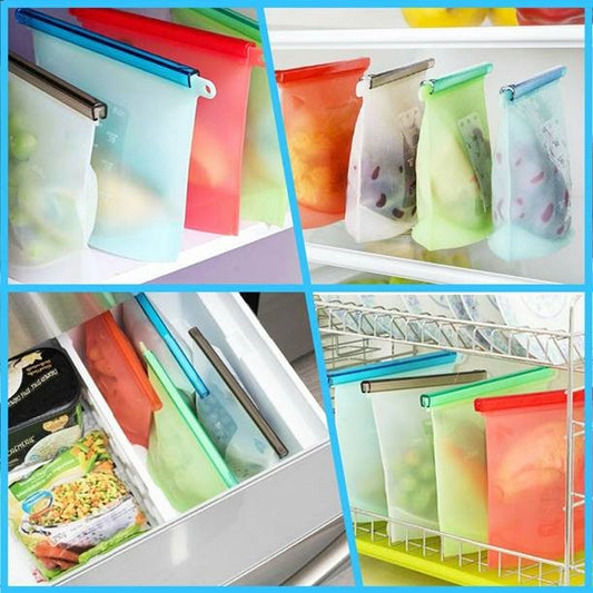 Bolsas de silicone reutilizables