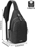 Mochila cruzada con bloqueo RFID