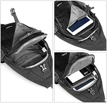 Mochila cruzada con bloqueo RFID