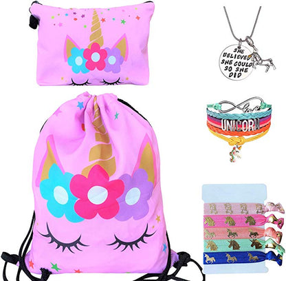 Bolso unicornio - Kit 9 piezas