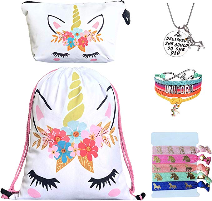 Bolso unicornio - Kit 9 piezas