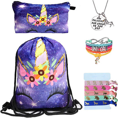 Bolso unicornio - Kit 9 piezas