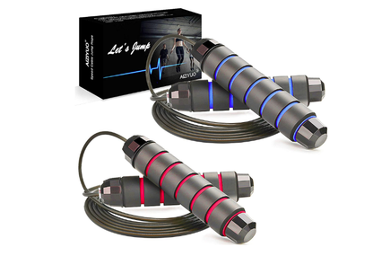 Cuerda de saltar de acero trenzado ultraligera