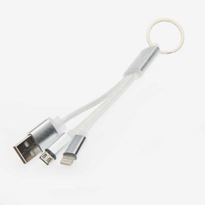 Llavero cargador 3 en 1