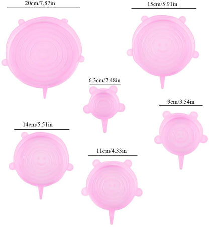 Tapas de silicone reutilizables